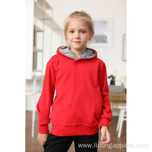 high quality 100%cotton kid plain sweat shirt hoodies